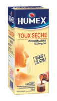 Humex 0,33 Mg/ml Solution Buvable Toux Sèche Oxomemazine Sans Sucre édulcorée à L'acésulfame Potassique Fl/150ml à MONTAIGUT-SUR-SAVE