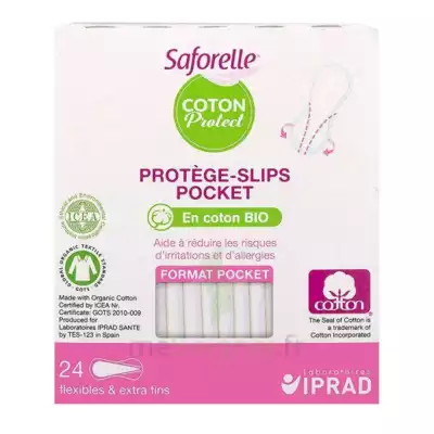 Saforelle Coton Protect Protège-slip Pocket B/24 à MONTAIGUT-SUR-SAVE